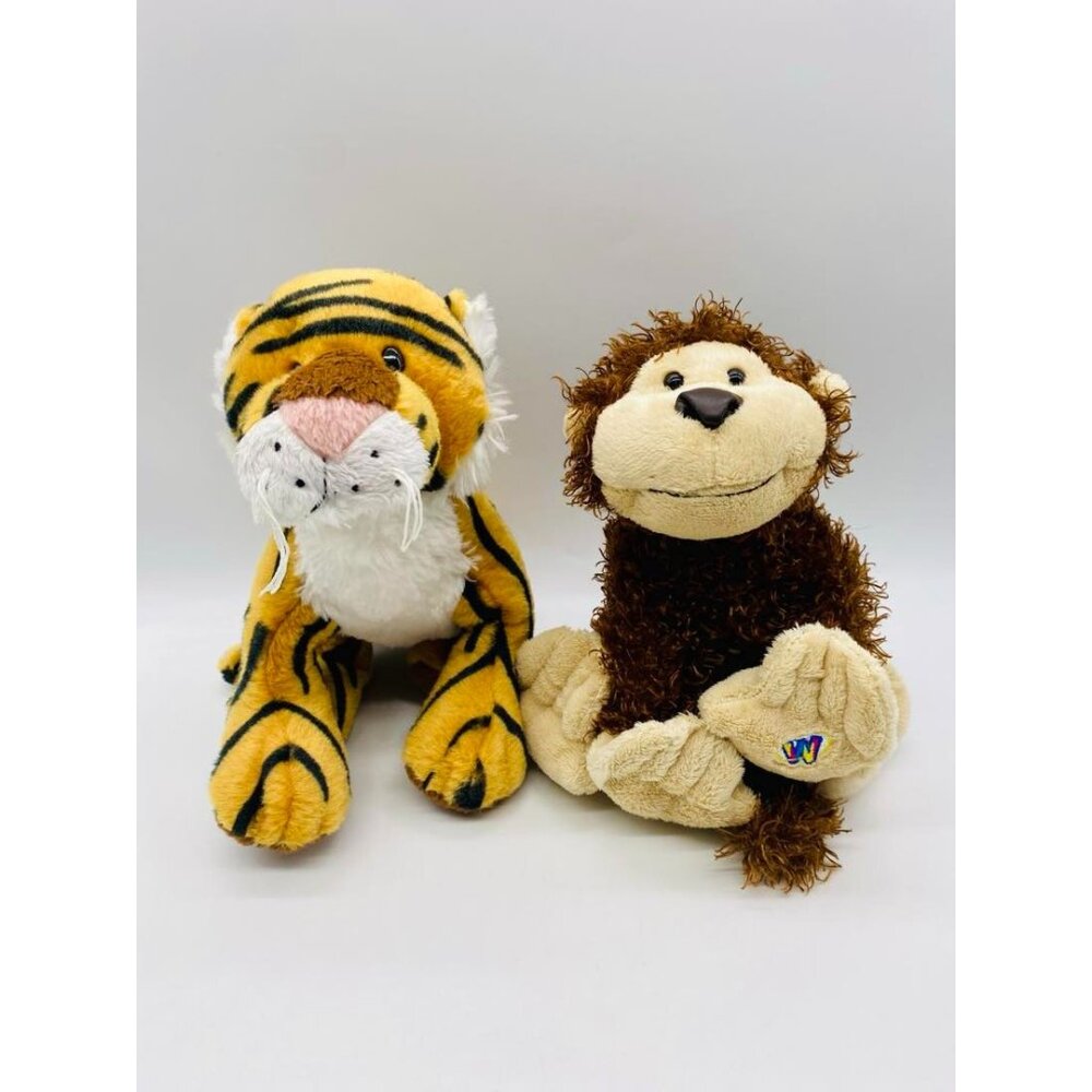 Ganz Webkinz Lof of 2 Plush, HM080 Cheeky Monkey, HM166 Bengal Tiger READ DESC.